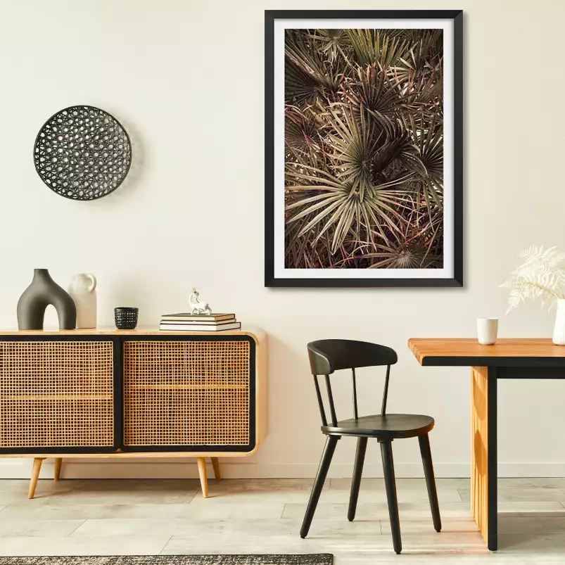 tropicana mood - affiche feuille de palmier