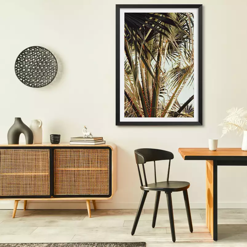 cœur de palmier - affiche feuille de palmier