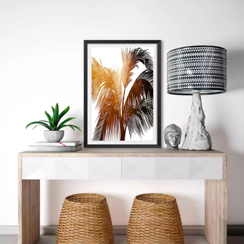 palme de bronze - poster palmier
