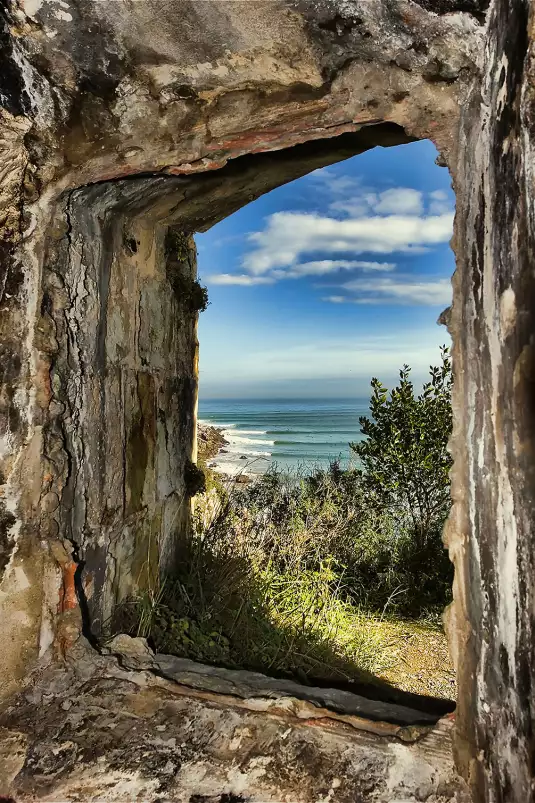 Vue sur l'atlantique - tableau bord de mer