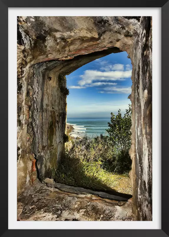 Vue sur l'atlantique - tableau bord de mer