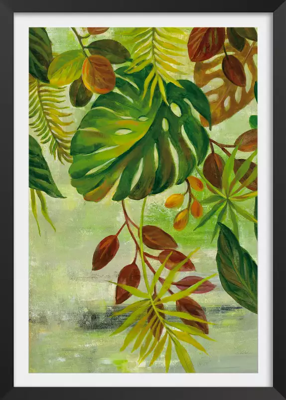 Feuillage tropical - tableau feuillage exotique