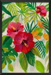 Hibiscus des tropiques - tableau fleur exotique