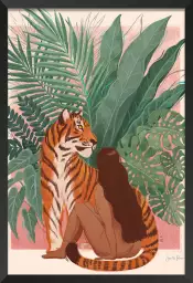 Woman - affiche animaux jungle