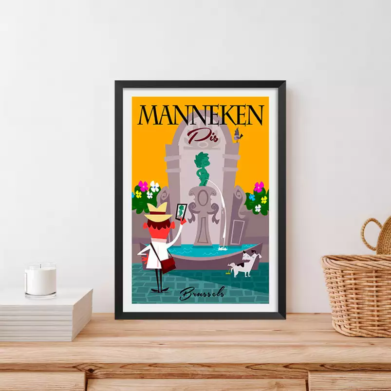 Manneken Pis à Bruxelles - poster du monde