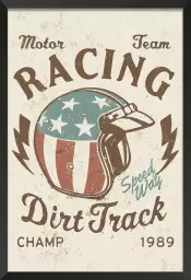 Motor Racing - affiche moto