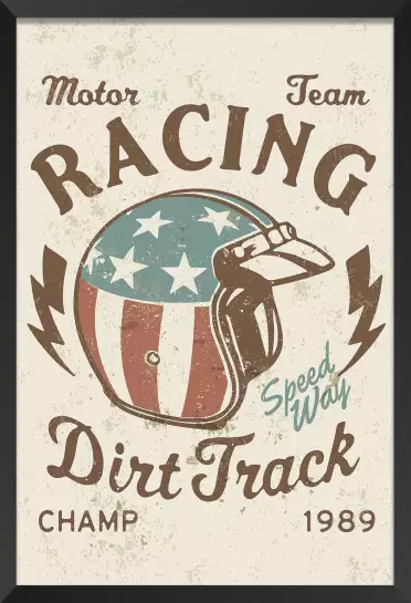 Motor Racing - affiche moto