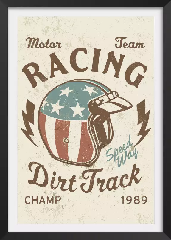 Motor Racing - affiche moto