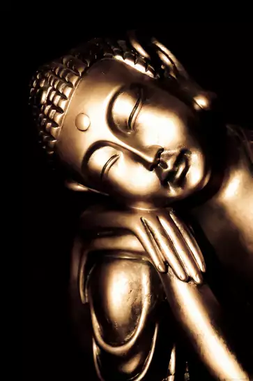 Bouddha sleeping - affiche zen