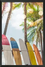 Surf et coconut - poster surf