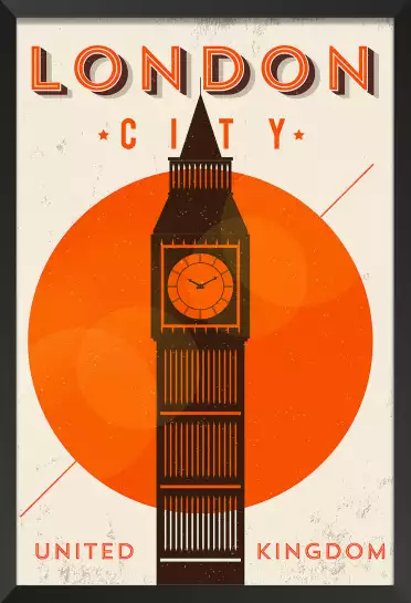 Big Ben - affiche ville vintage