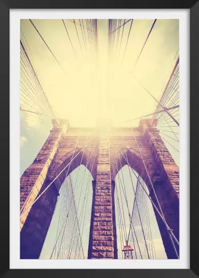 Sunshine sur Brooklyn - affiche new york