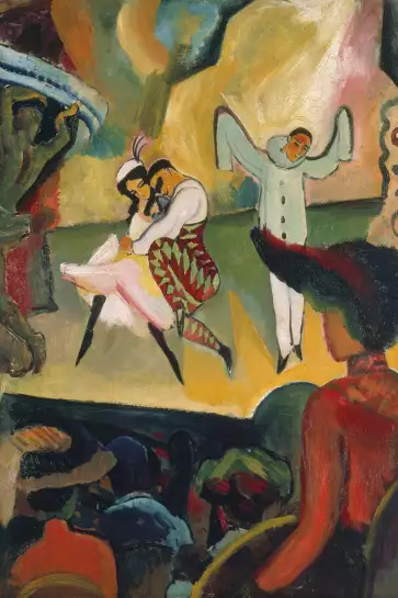 Le ballet russe par August Macke - tableau celebre