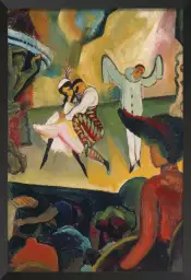 Le ballet russe par August Macke - tableau celebre