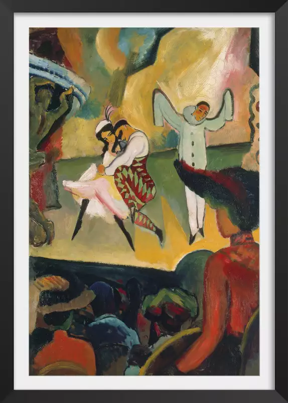 Le ballet russe par August Macke - tableau celebre