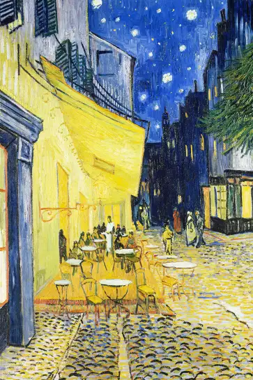 Le Café Arles par Vincent van Gogh - tableau celebre