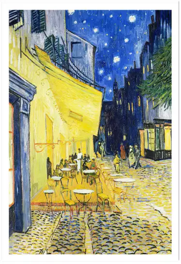 Le Café Arles par Vincent van Gogh - tableau celebre