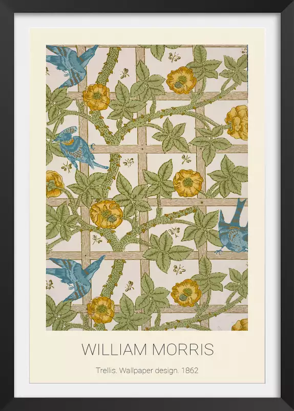 William Morris, Motif Trellis - tableau celebre