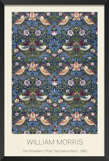 William Morris, Motif The Strawberry Thief - tableau celebre