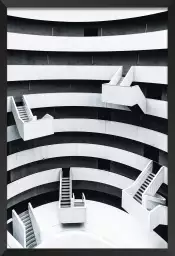 Escalier suspendu - affiche architecture