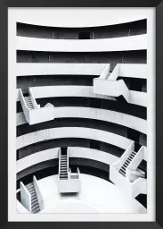 Escalier suspendu - affiche architecture