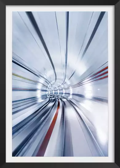 Propulsion supersonique - poster style industriel