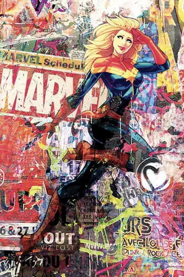 Marvel - street art tableau