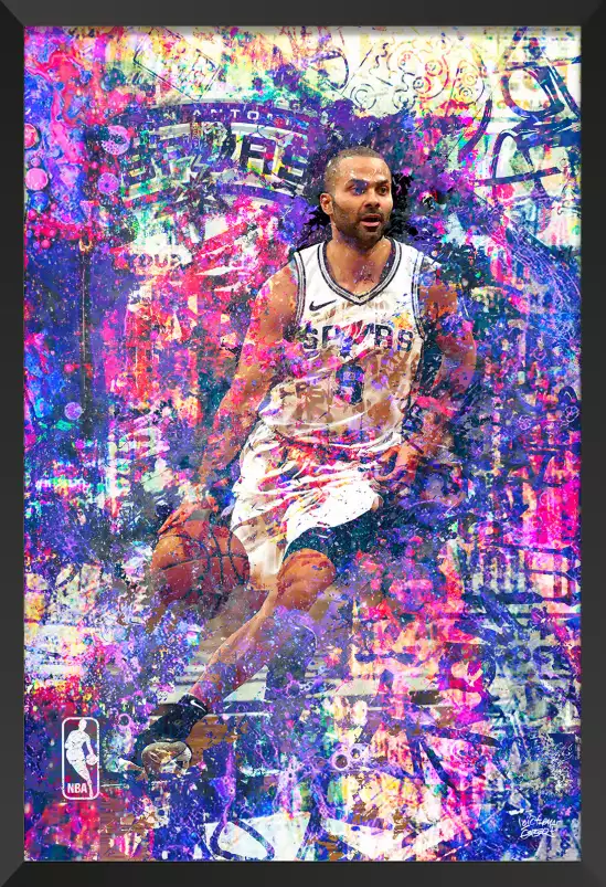 Tony parker 09 - street art tableau