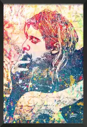 Kur cobain street - street art tableau