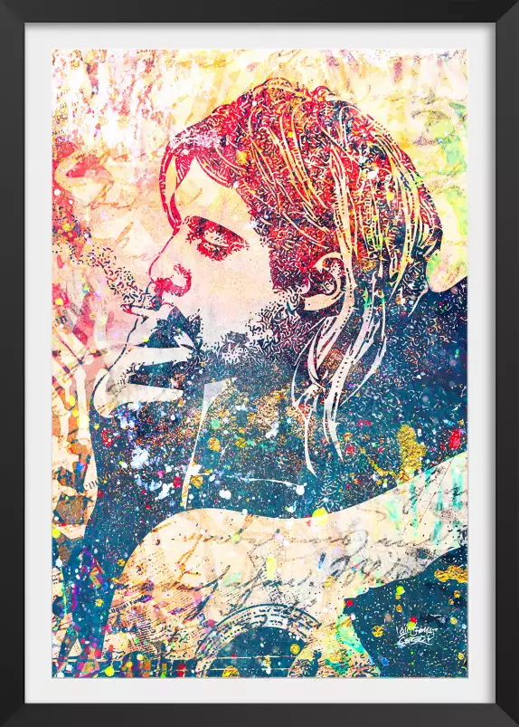 Kur cobain street - street art tableau