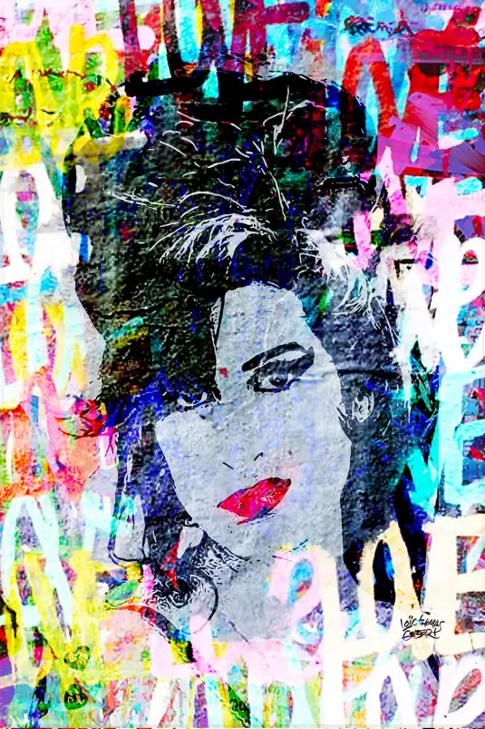 Amy winehouse street - street art tableau