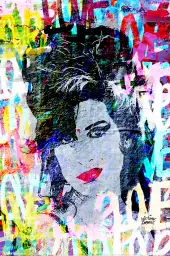 Amy winehouse street - street art tableau