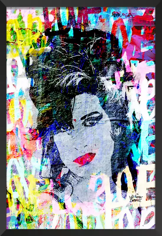 Amy winehouse street - street art tableau