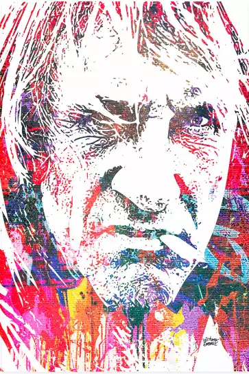 Depardieu portrait street - street art tableau