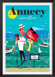 Le pont des amours Annecy - poster les alpes