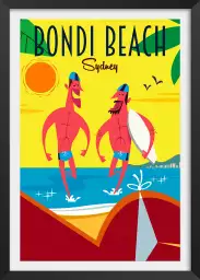 Surf à Bondi Beach - poster du monde