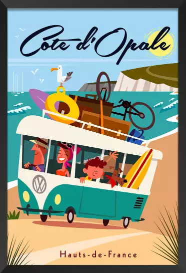 Road Trip sur la Côte d'Opale - affiche bretagne