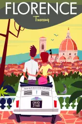 Voyage à florence - poster du monde