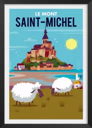 Balade au Mont Saint Michel - affiche bretagne