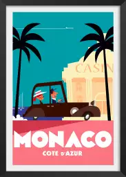 Voyage à Monaco - affiche cote d azur