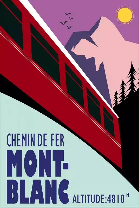 Terminus chamonix 4810m - poster les alpes