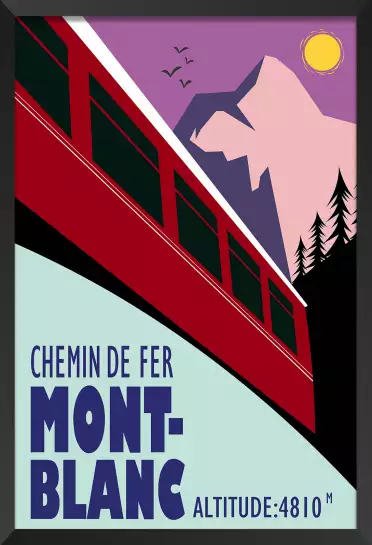 Terminus chamonix 4810m - poster les alpes