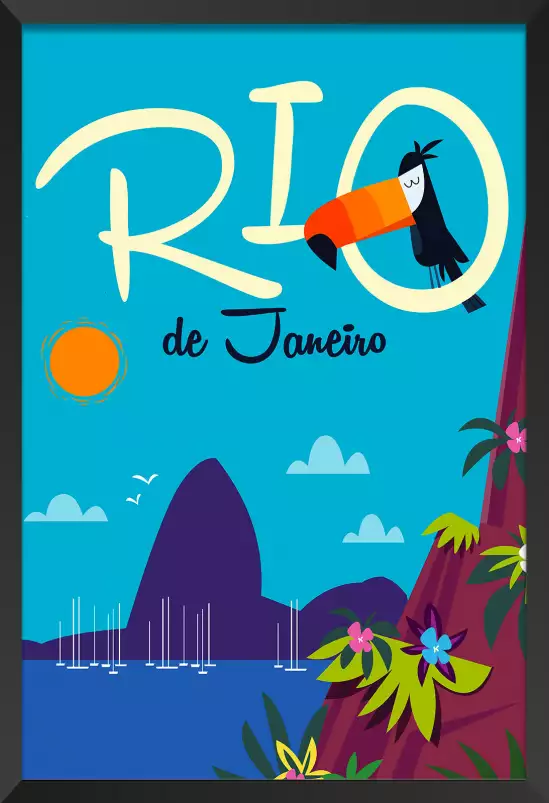 Toucan à Rio De Janeiro - poster du monde