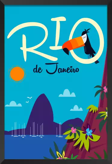 Toucan à Rio De Janeiro - poster du monde