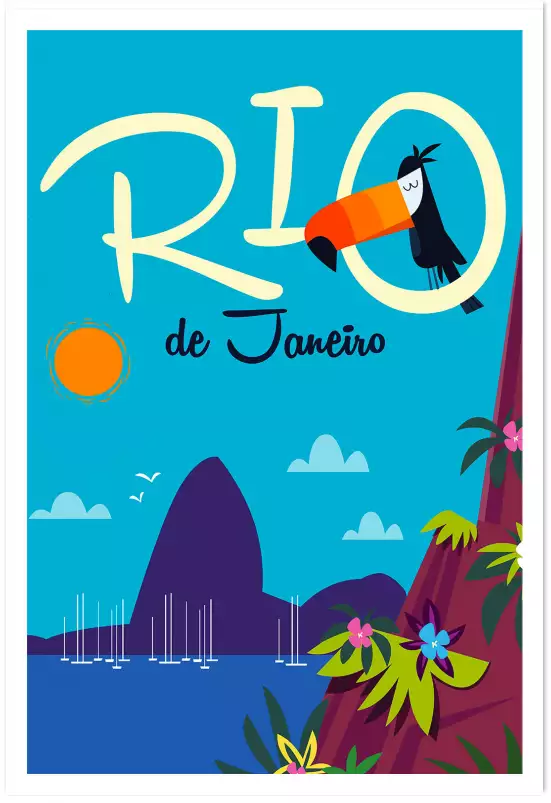 Toucan à Rio De Janeiro - poster du monde