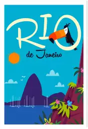 Toucan à Rio De Janeiro - poster du monde