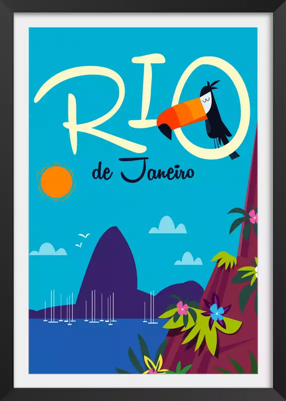 Toucan à Rio De Janeiro - poster du monde