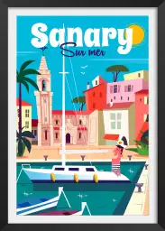 Vacances à Sanary - affiche cote d azur