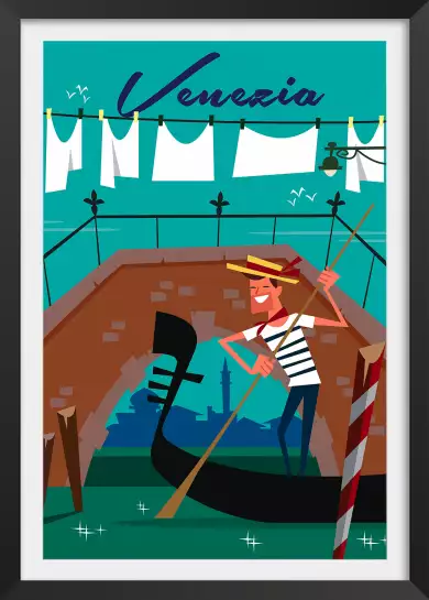 Gondole à Venise - poster du monde