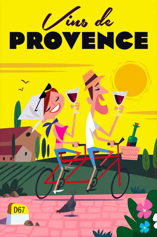 Vive la Provence - affiche cote d azur